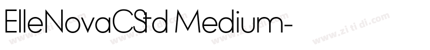 ElleNovaCStd Medium字体转换
